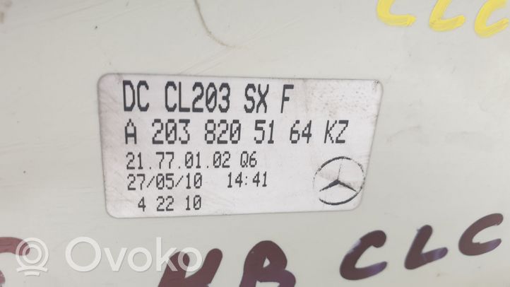 Mercedes-Benz CLC CL203 Feux arrière / postérieurs 