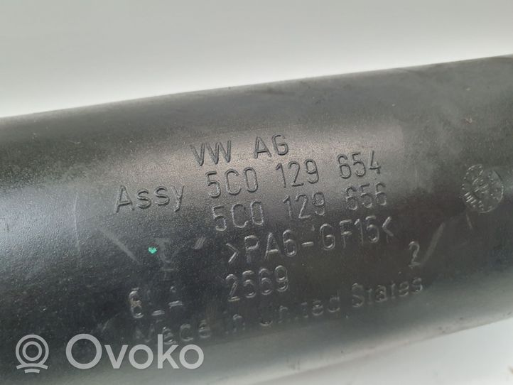 Volkswagen Scirocco Tube d'admission de tuyau de refroidisseur intermédiaire 5C0129656