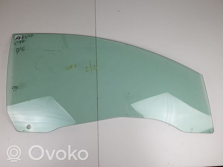 Volvo C70 Front door window/glass (coupe) 