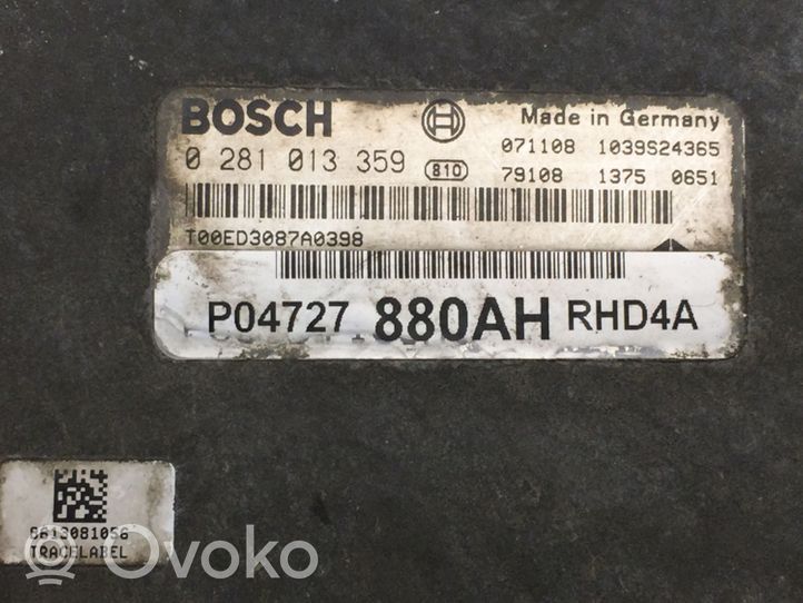 Chrysler Grand Voyager V Calculateur moteur ECU P04727880AH