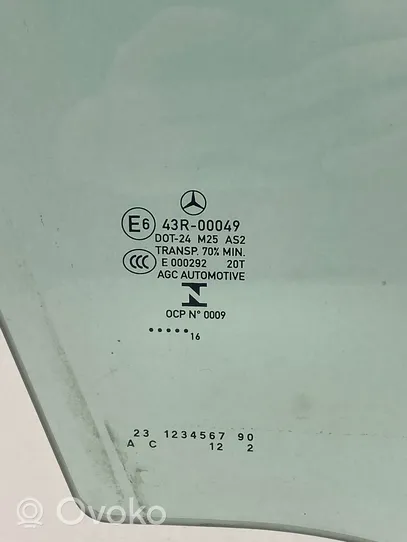 Mercedes-Benz GLC X253 C253 Etuoven ikkunalasi, neliovinen malli A2537256800