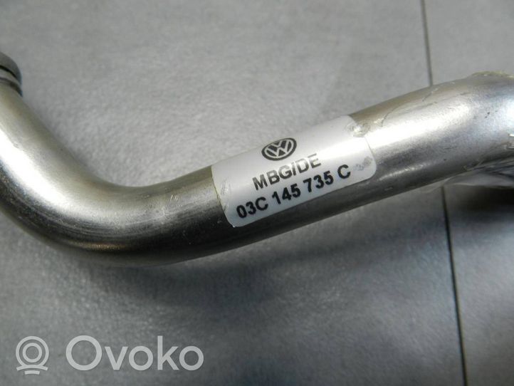 Volkswagen Eos Przewód olejowy smarowania turbiny 03C145735C