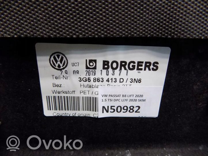 Volkswagen PASSAT B8 Grilles/couvercle de haut-parleur arrière 3G5863413D