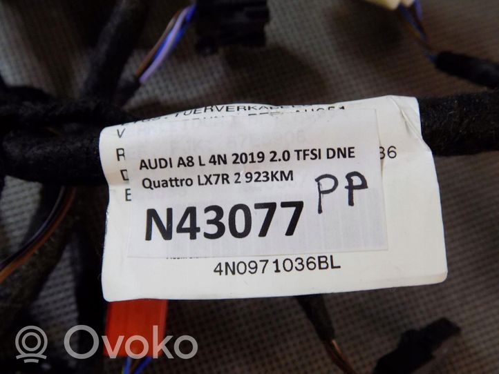 Audi A8 S8 D5 Wiązka przewodów drzwi przednich 4N0971036BL