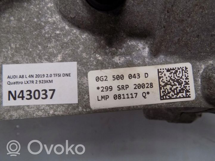 Audi A8 S8 D5 Mechanizm różnicowy tylny / Dyferencjał 0G2500043D