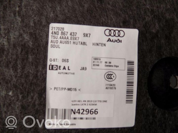 Audi A8 S8 D5 Altro elemento di rivestimento bagagliaio/baule 4N0867437