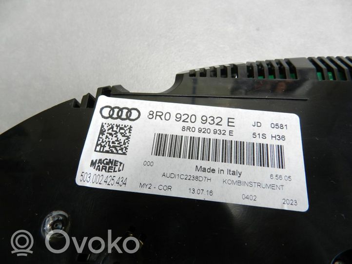 Audi Q5 SQ5 Nopeusmittari (mittaristo) 8R0920932E