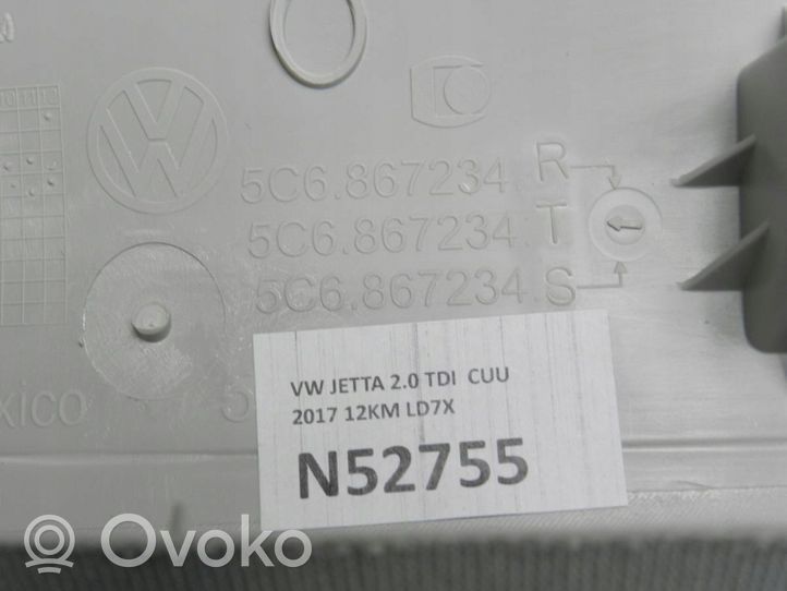 Volkswagen Jetta VI (A) Revêtement de pilier 5C6867234R