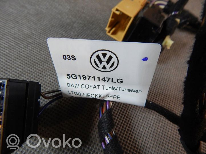 Volkswagen Golf VII Wiązka przewodów klapy tylnej / bagażnika 5G1971147LG