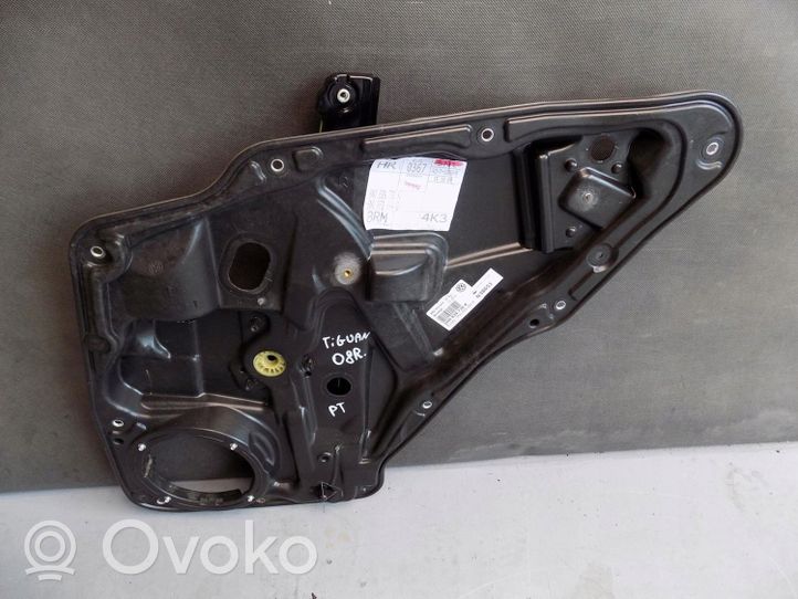 Volkswagen Tiguan Mechanizm podnoszenia szyby tylnej bez silnika 5N0839462A