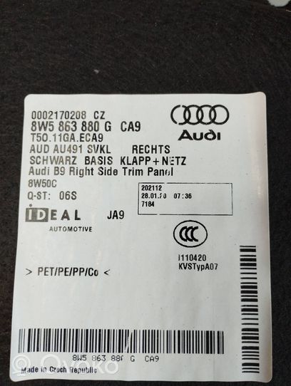 Audi A4 S4 B9 8W Tavaratilan sivuverhoilu 8W5863880G