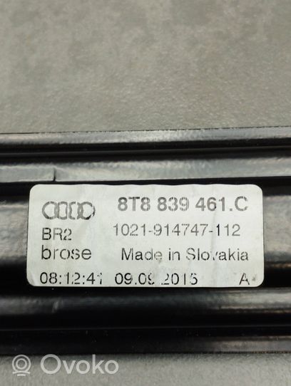 Audi A5 Sportback 8TA Mécanisme manuel vitre arrière 8T8839461C
