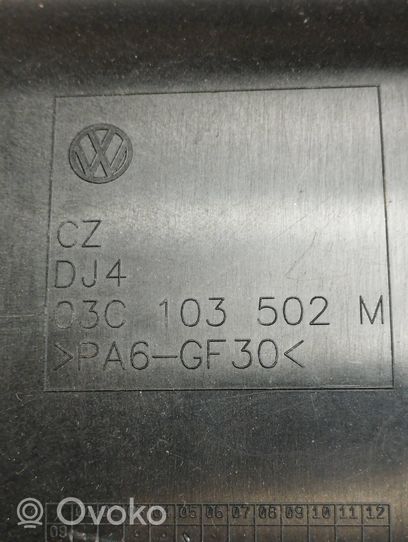 Volkswagen Scirocco Protezione cinghia di distribuzione (copertura) 03C103502M
