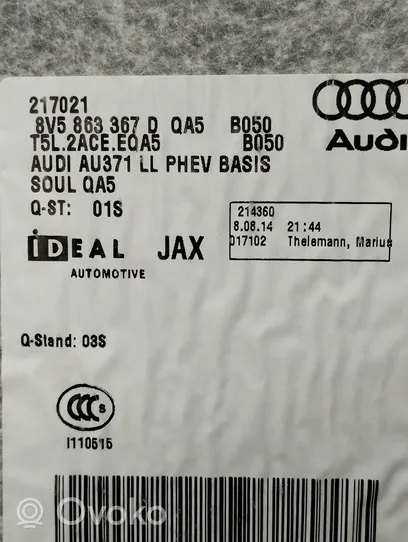 Audi A3 S3 8V Wykładzina podłogowa przednia 8V5863367D