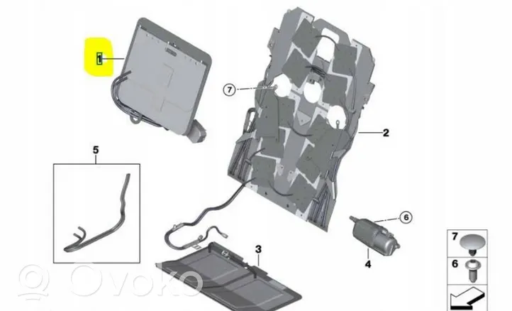 BMW 7 G11 G12 Poduszka powietrzna Airbag fotela 7357965