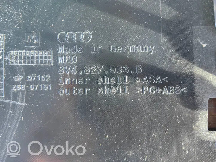 Audi A3 S3 8V Becquet de lunette arrière 8V4827933B