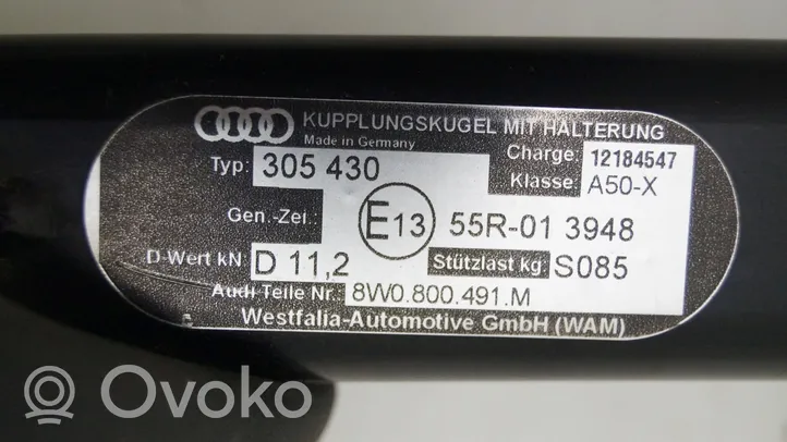 Audi A4 S4 B9 8W Balkis tvirtinimo 