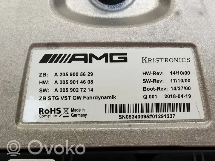 Mercedes-Benz C W205 Pakabos valdymo blokas A2059005629