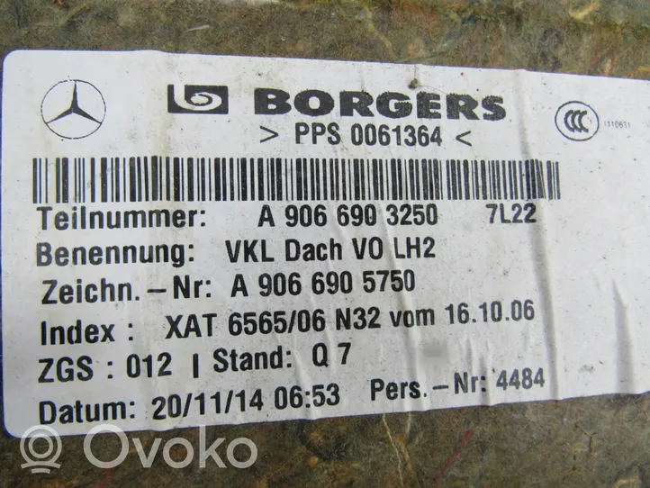 Mercedes-Benz Sprinter W906 Podsufitka / Komplet A9066903250