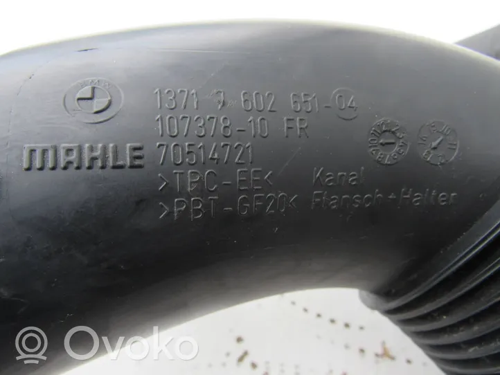 BMW 3 F30 F35 F31 Część rury dolotu powietrza 7602651