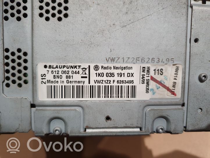 Volkswagen Golf V Panel / Radioodtwarzacz CD/DVD/GPS 1K0035191DX