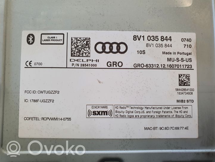 Audi A3 S3 8V Pääyksikkö multimedian ohjaus 8V1035844