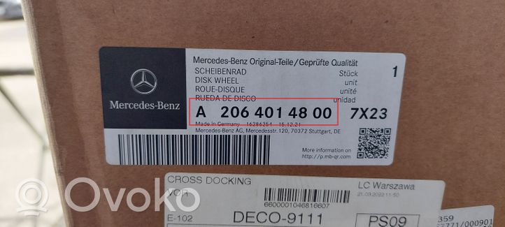 Mercedes-Benz C W206 Обод (ободья) колеса из легкого сплава R 18 A2064014800