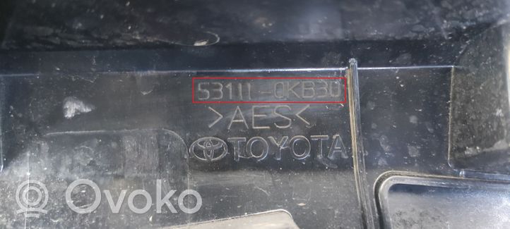 Toyota Hilux (AN120, AN130) Grille calandre supérieure de pare-chocs avant 531110KB30