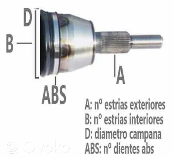 Volkswagen Golf I Vetoakselin ulompi vakionopeusnivel 171407311D