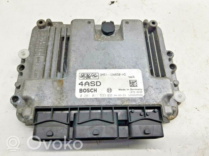 Ford Focus C-MAX Unité de commande, module ECU de moteur 3M5112A650HD