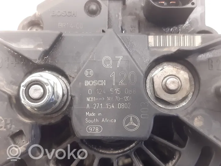 Mercedes-Benz SLK R171 Generaattori/laturi A2711540802