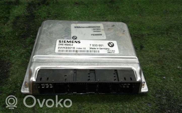 BMW Z4 E85 E86 Engine control unit/module 