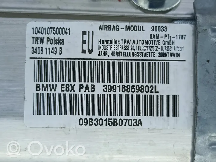 BMW 1 E81 E87 Airbag del passeggero 