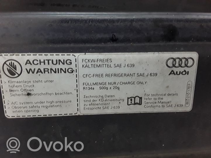 Audi A4 S4 B6 8E 8H Couvercle, capot moteur 