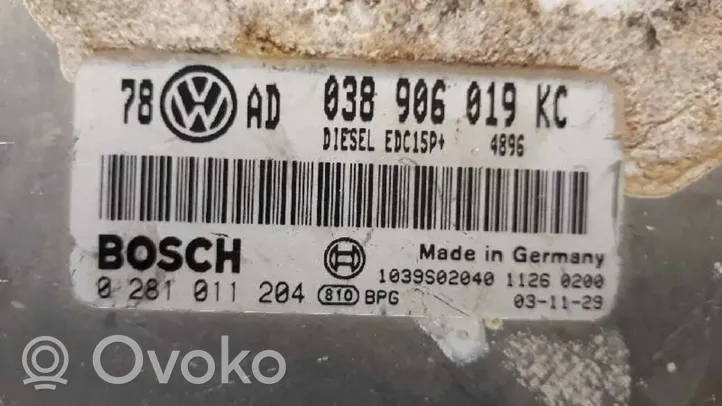 Volkswagen PASSAT B5.5 Altre centraline/moduli 038906019KC