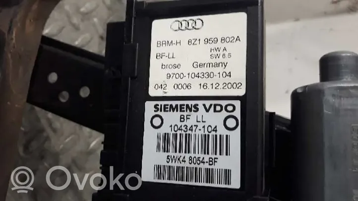 Audi A2 Электрический механизм для подъема окна без двигателя 8Z0837462B