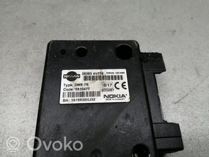 Nissan Primera Puhelimen käyttöyksikkö/-moduuli 28383AV710