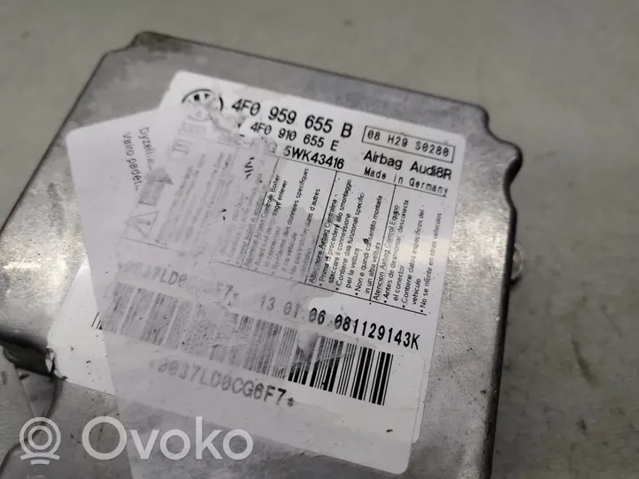 Audi A6 S6 C6 4F Gaisa spilvenu vadības bloks 4F0959655B