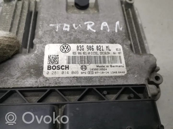 Volkswagen Touran I Engine control unit/module 03G906021ML