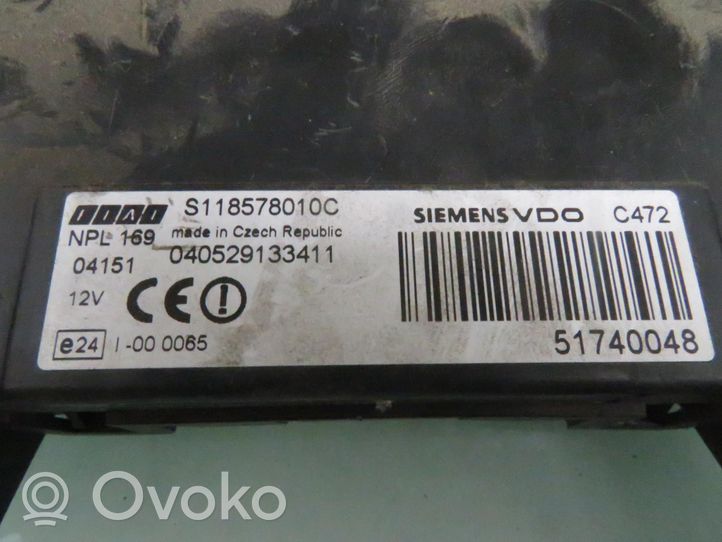 Fiat Panda II Komputer / Sterownik ECU silnika S118578010C