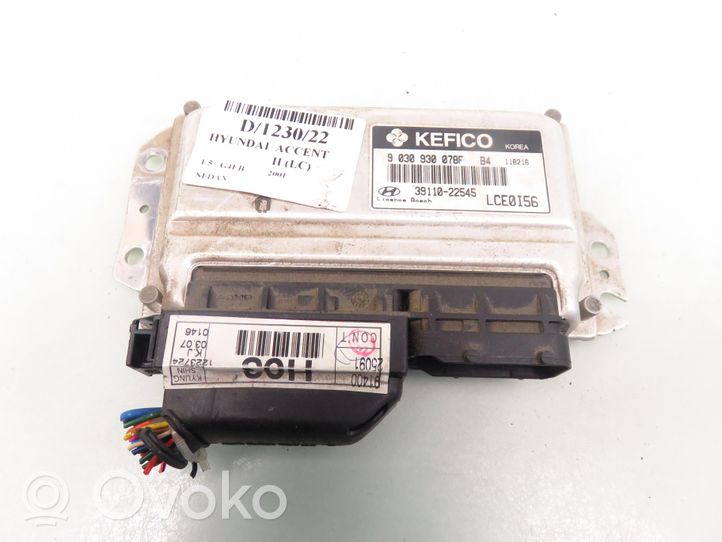 Hyundai Accent Engine control unit/module 9030930078F