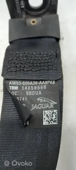 Jaguar XJ X351 Pas bezpieczeństwa fotela tylnego środkowego AW93600A38