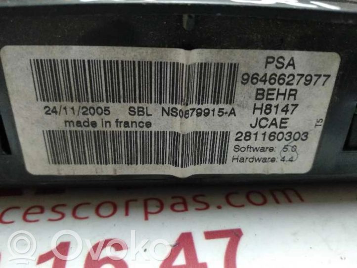 9646627977 Peugeot 307 Climate control unit, 35.05 € RRR