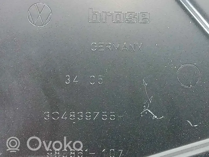 Volkswagen Passat Alltrack Takaikkunan nostomekanismi ilman moottoria 3C4839755H