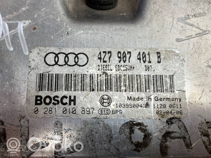 Audi A6 Allroad C5 Calculateur moteur ECU 4Z7907401B