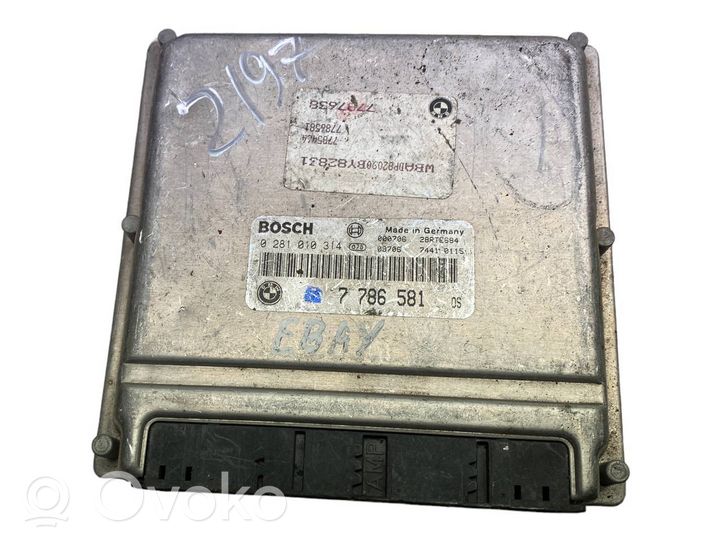 BMW 5 E39 Calculateur moteur ECU 7786581