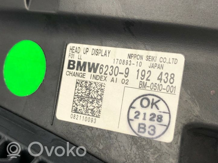 BMW 7 F01 F02 F03 F04 HUD-näyttö 9192438