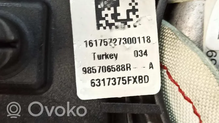 Renault Clio IV Poduszka powietrzna Airbag kierownicy 6317375FXBD