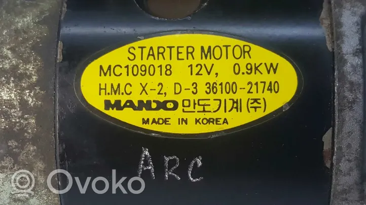 Hyundai Accent Starter motor 3610021740