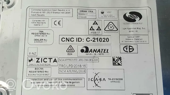 Citroen DS7 Crossback Navigation unit CD/DVD player A3C0245410001